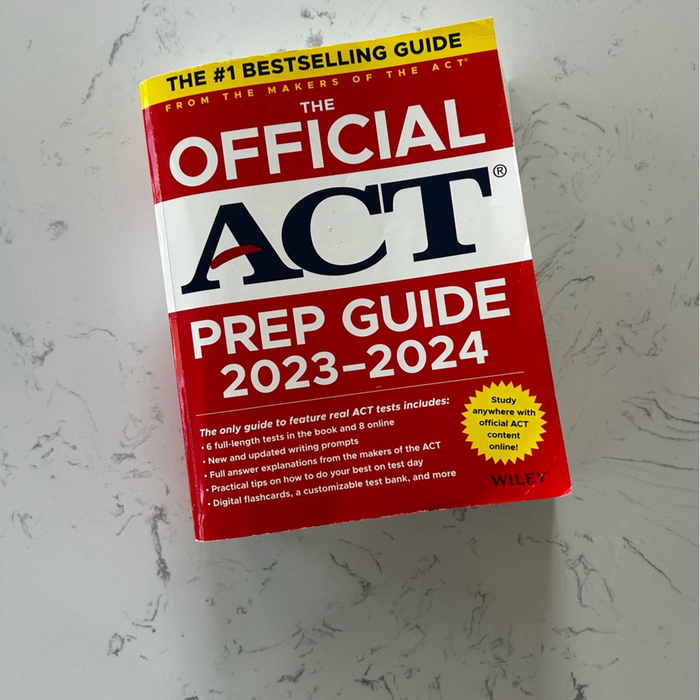 The Official ACT Prep Guide 2023-2024 Book + 8 Practice Tests Online Code Intact